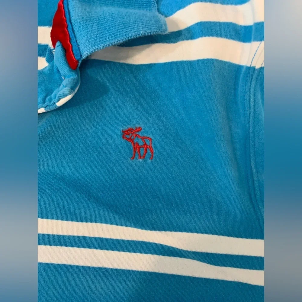 Vintage Abercrombie & Fitch Men’s Rugby Shirt, Muscle Fit, Polo Collar; Size XL - Picture 7 of 10
